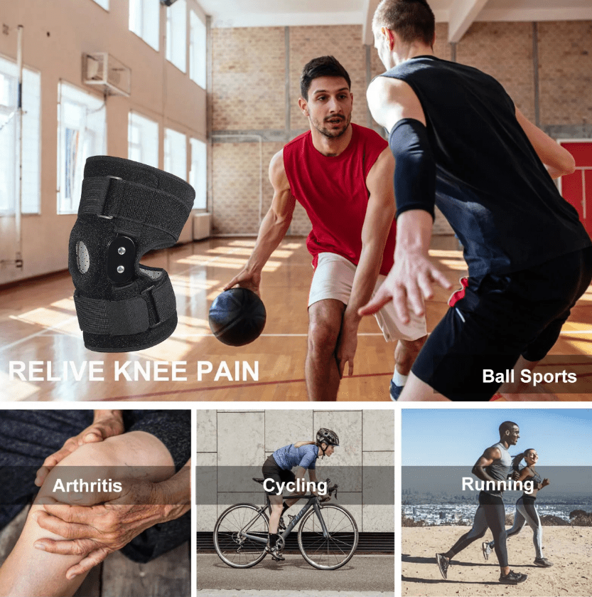 Adjustable Knee Brace with Hinges for Optimal Support