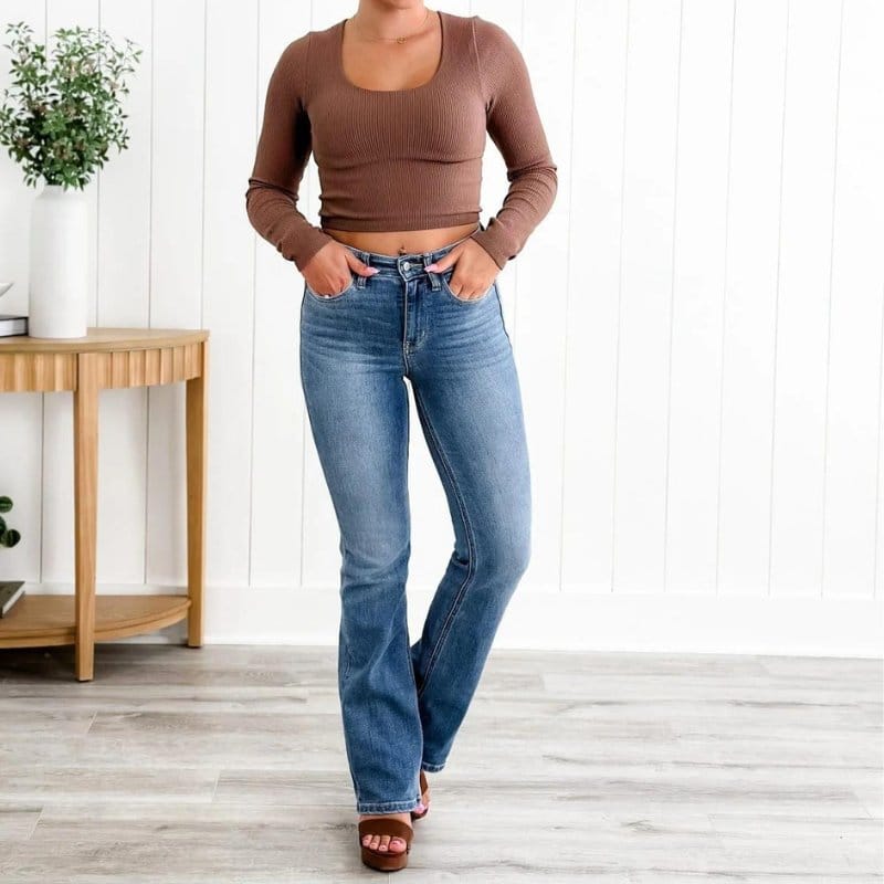 Women's jeans with tummy control and stretch 