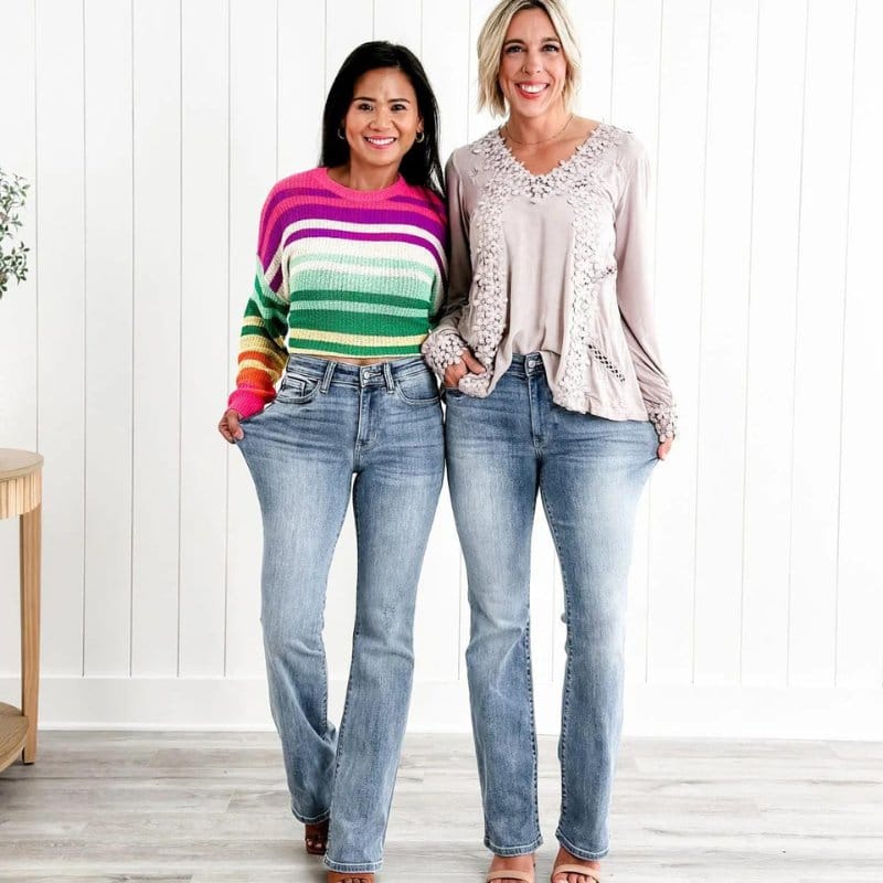 Women's jeans with tummy control and stretch 