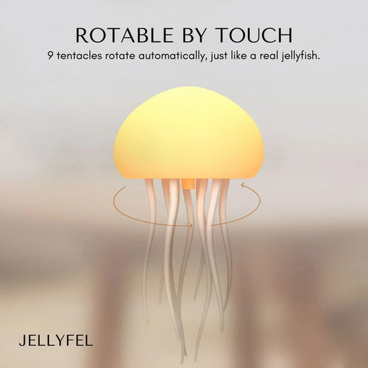 Smart LED Jellyfish Lamp with Moving Colors and Light Show