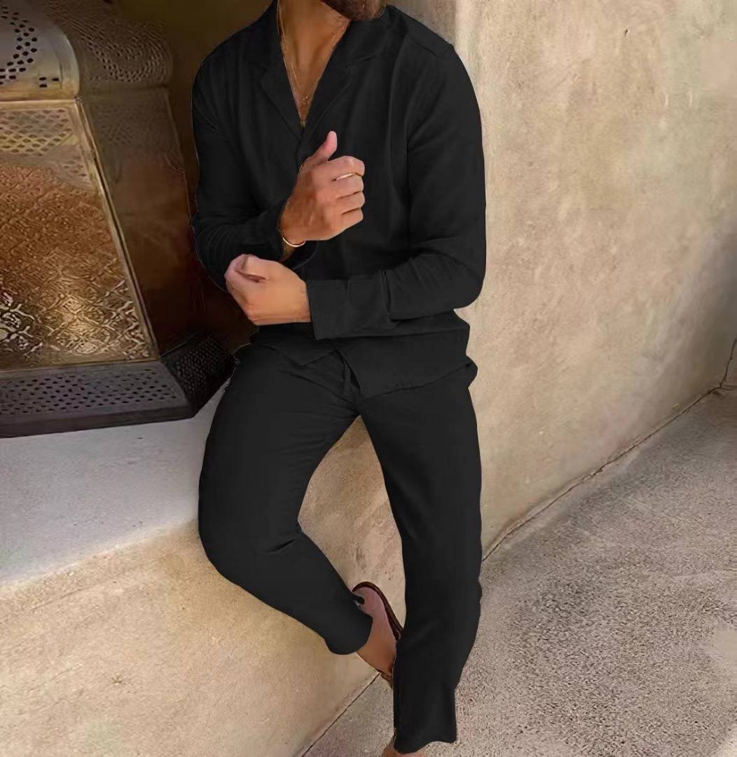 Men's Linen Summer Set – Breathable &amp; Stylish Two-Piece