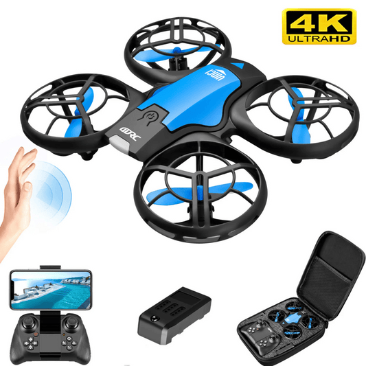 V8 Mini Drone with 4K HD Camera – WiFi &amp; Auto Altitude Function