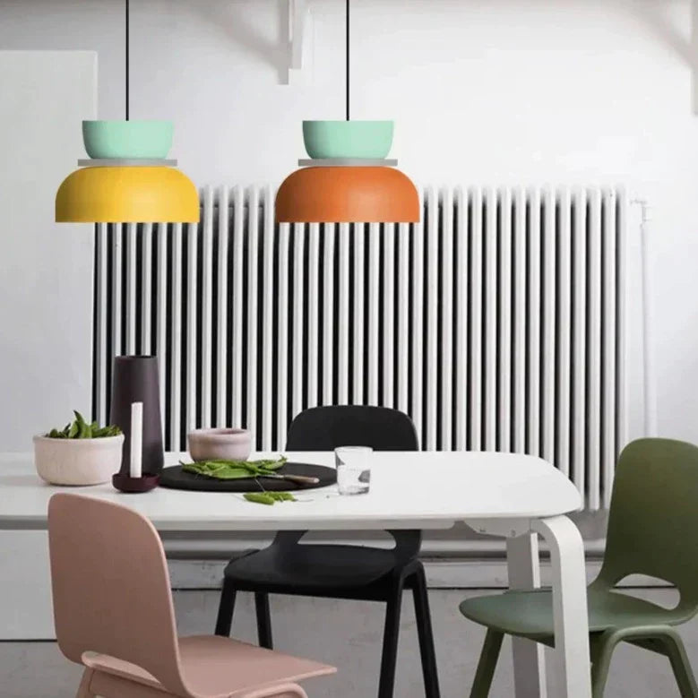 Scandinavian Pendant Lamp in Pastel Shades