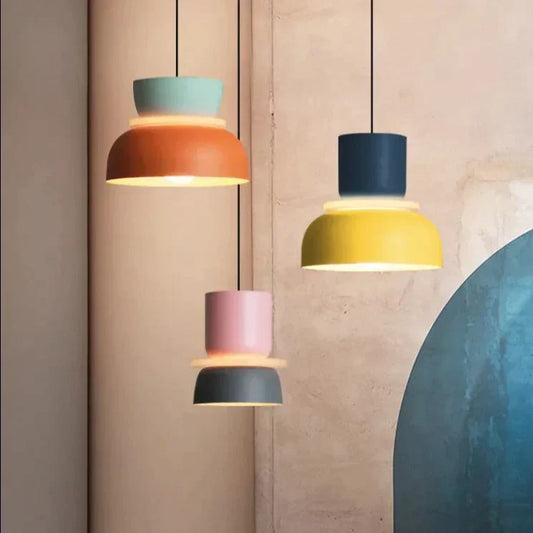 Scandinavian Pendant Lamp in Pastel Shades