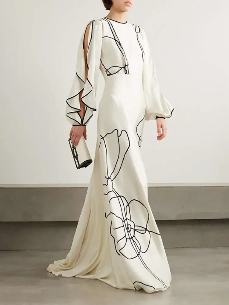 Women's Summer Pleated Floral Dress