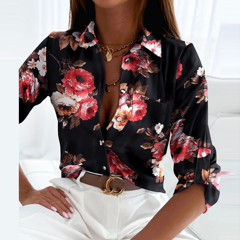 Women's Blouse – Wrap Collar &amp; Smart Casual Look