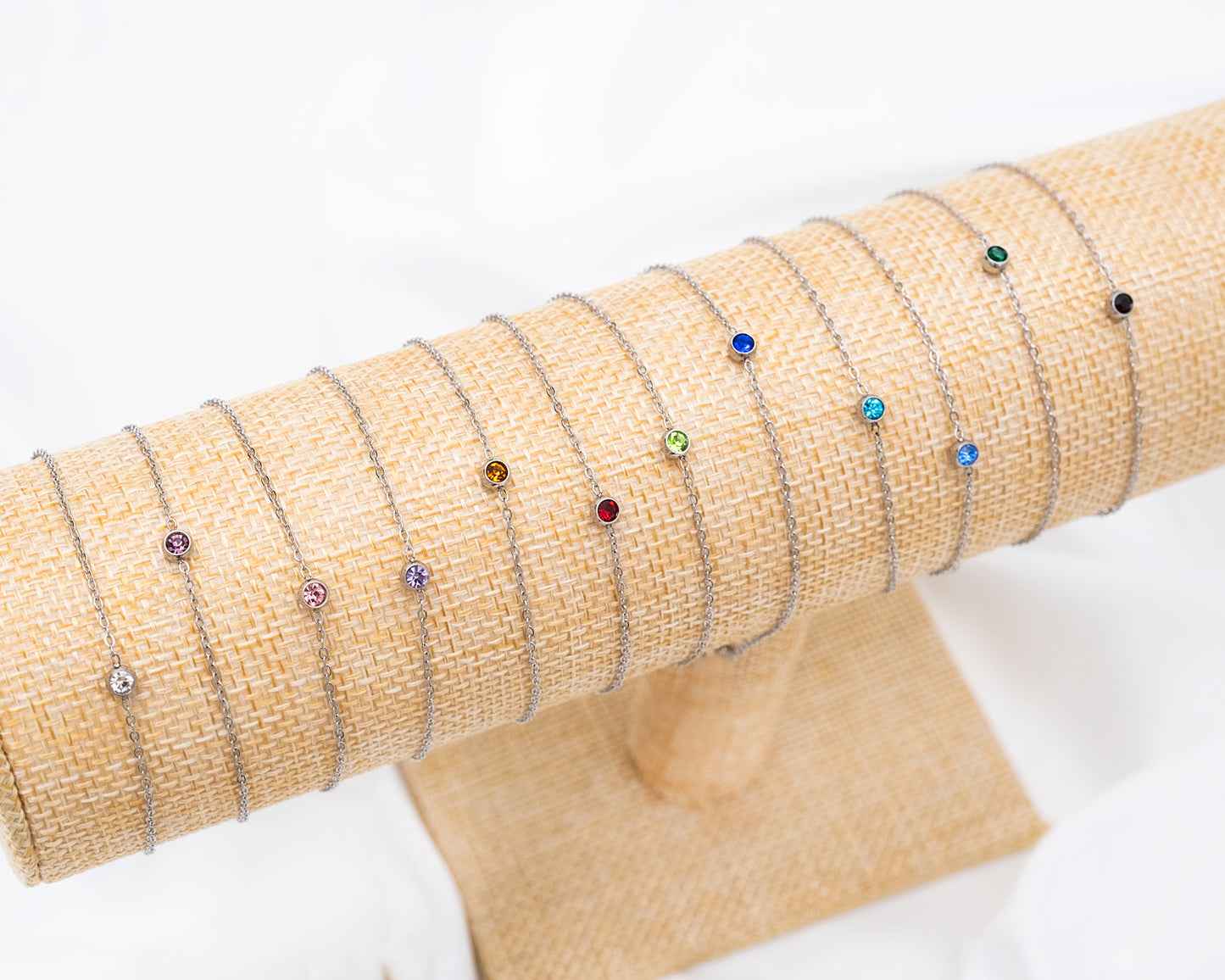 Birthstone Bracelet – Gold or Silver